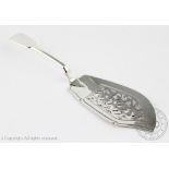 A William IV silver fish slice, Jane Brownett & Alexander Jones, London 1837,