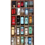 A large collection of assorted die-cast vehicles including Corgi toys, Dinky toys, Schuco,
