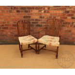 A set of four 1930's oak chairs