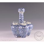 An early 20th century Chinese porcelain blue and white tulip vase,