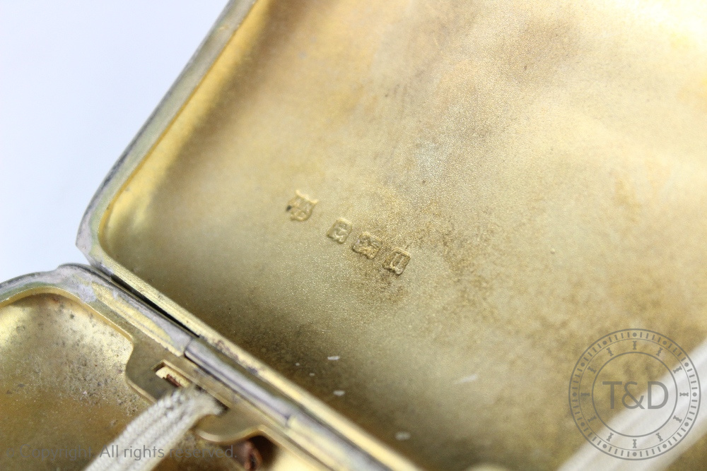 Three silver cases, to include; a visiting card case Joseph Gloster Birmingham 1908, - Image 2 of 4