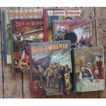 A collection of pictorial bindings and childrens books to include, THE BRITISH WORKMAN, five copies,