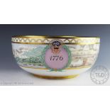 A Royal Copenhagen limited edition 'The American Revolution' 1776-1976 bowl, no 1071/2500,