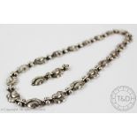 A Georg Jensen silver Moonlight Grapes necklace, model number 96A by Harald Nielsen,