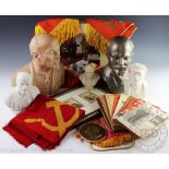 A collection of items of or related to Vladimir Ilyich Ulyanov - Lenin,