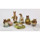 Two Beswick Beatrix Potter figures, Samuel Whiskers and Hunca Munca, each with oval back stamp,