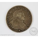 A silver King Louis XV The Beloved Ecu Dit "Aux huit L" 1725 (1)