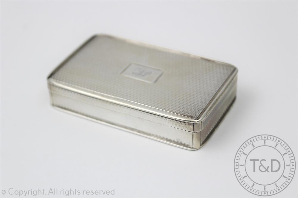 A William IV Nathaniel Mills silver snuff box, Birmingham 1832, - Image 3 of 3