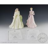 Two Coalport limited edition figures,