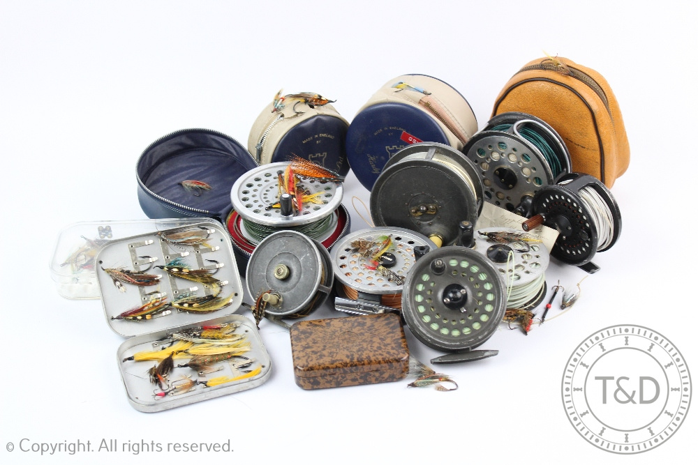 A collection of six various fishing reels, to include a Haynes & Son of Cork 'The Ideal' reel,