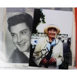 A collection of letters and publicity portraits of actors and actresses, many signed or in auto-pen,