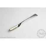 A George III silver marrow scoop, possibly campaign, London 1804,