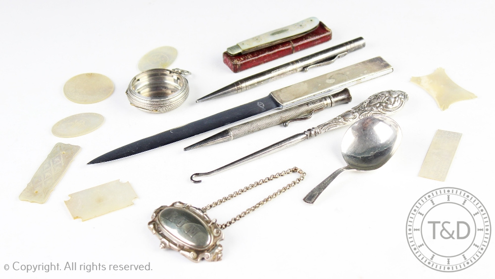 A selection of silver and objects of virtue,