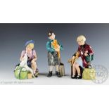 Three Royal Doulton Limited Edition Evacuees; The Homecoming HN3295 No.2058, Welcome Home HN3299 No.