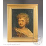 A M Goldie, Oil on board, portrait of John the Baptist, Signed and dated 1901, 39cm x 29cm,