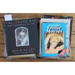 A small collection of photography and film books, to include WORTLEY (R), EROTIC MOVIES, and,