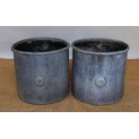 A large pair of 19th century style lead planters,