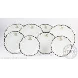 A set of thirty six Hutschenreuther porcelain dinner plates, twelve dinner,