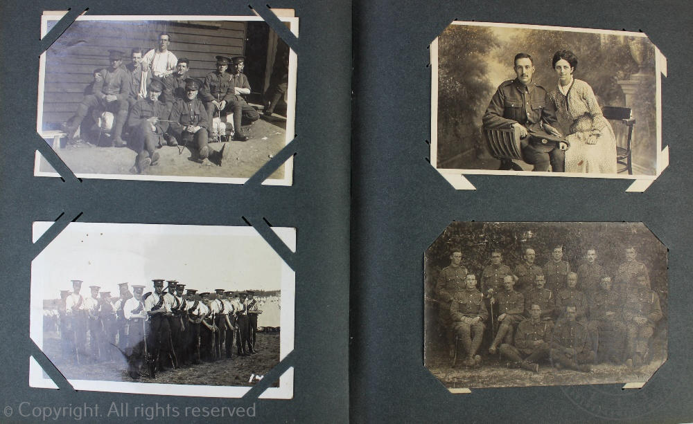 A collection of World War One military postcards, in one album, - Bild 3 aus 5