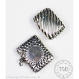 A Victorian silver vesta case, Horton & Allday, Birmingham 1890,