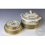 A Coalport fifty two piece Ming Rose pattern part dinner service,