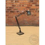 A vintage black painted Anglepoise floor lamp,