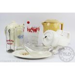 A collection of vintage wares, to include; a vintage aeroplane teapot and cover,