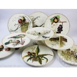 A 19th century Aesthetic part dessert service by Brown Westhead Moore & Co,