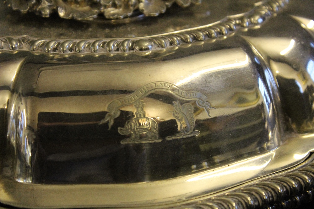 A pair of Victorian silver plated serving dishes and covers, - Image 2 of 3