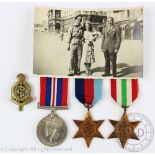A group of three WWII medals in box named to 'F H Edmonds', comprising 39-45 Star,