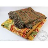 A machine woven Paisley style shawl, 140cm x 135cm,