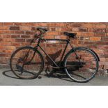 A vintage Gentlemen's Raleigh 'All Steel' bicycle, with painted livery,