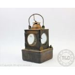 A Welch patent railway lamp by Lamp Manufacturing and Railway Supplies Ltd, 23cm,