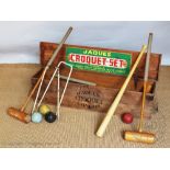 A Jaques and Son croquet set,