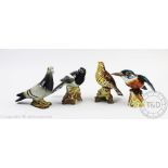 Four large Beswick birds comprising; a Magpie 2305, a Thrush 2308,