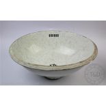 A Jacquemard & Stenner oval wash bow / sink, with marbled detailing,