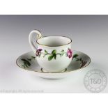 A Meissen custard cup and saucer, 19th century,