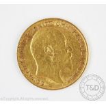 An Edward VII 1908 gold half sovereign