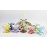 A set of six Maling pottery sundae dishes,