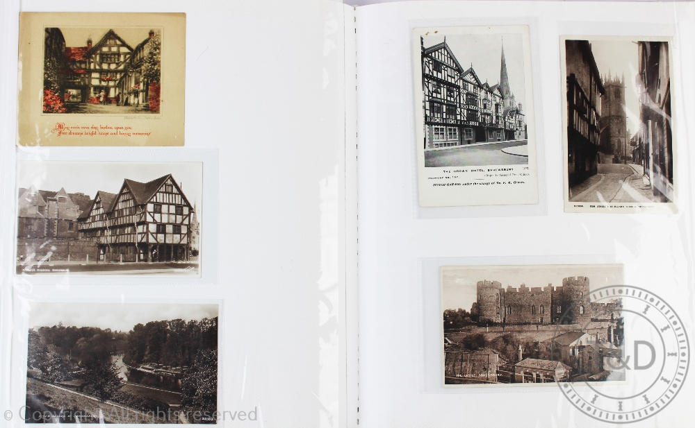 A collection of Edwardian and later Shropshire interest postcards, mostly Shrewsbury scenes, - Bild 2 aus 4