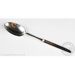 A George II silver marrow spoon, Marmaduke Daintrey, London 1750,