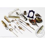 A selection of objects of virtue to include a ladies 9ct gold wrist watch,