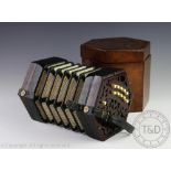 A late 19th century Scottish concertina by Campbell's of Glasgow,