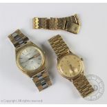 A gentlemens 9ct gold Zenith wristwatch,