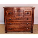 A 19th century mahogany chest, possibly Scottish,