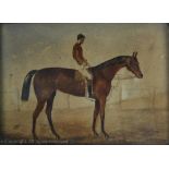 English School (early 19th century), Watercolour on paper, Horse and Jockey, 17cm x 23cm,