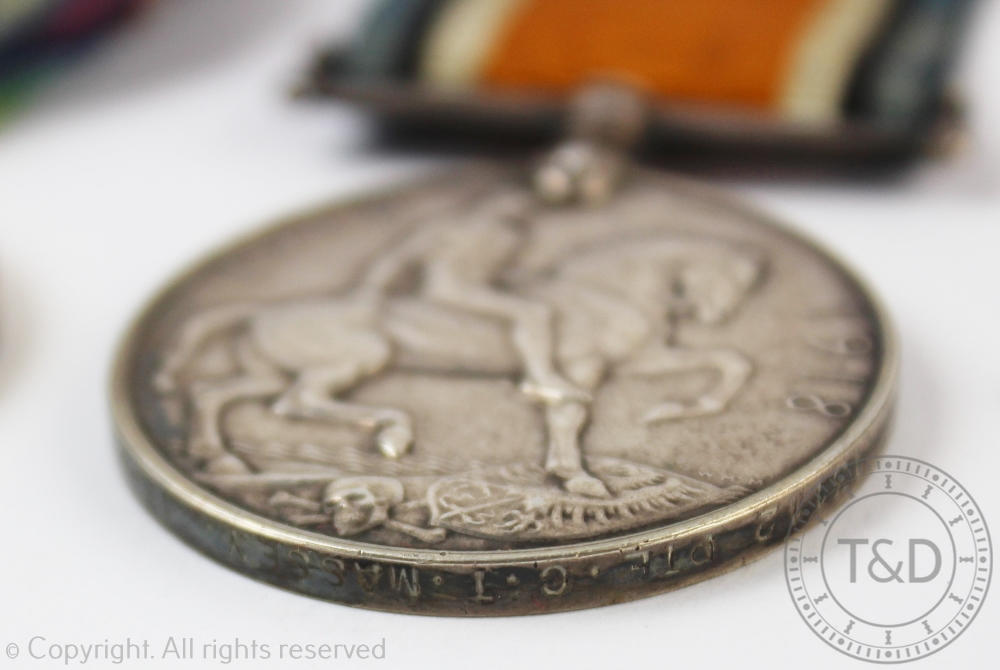 A World War I medal trio to 13112 Pte C T Massey 13-Hus, comprising 1914/15 Star, - Bild 4 aus 6