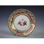 A Swansea porcelain plate,