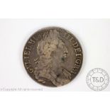 A King William III 1969 silver Crown,