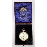 A Victorian 18ct gold J W Benson open face 'The Ludgate' pocket watch, London 1897,